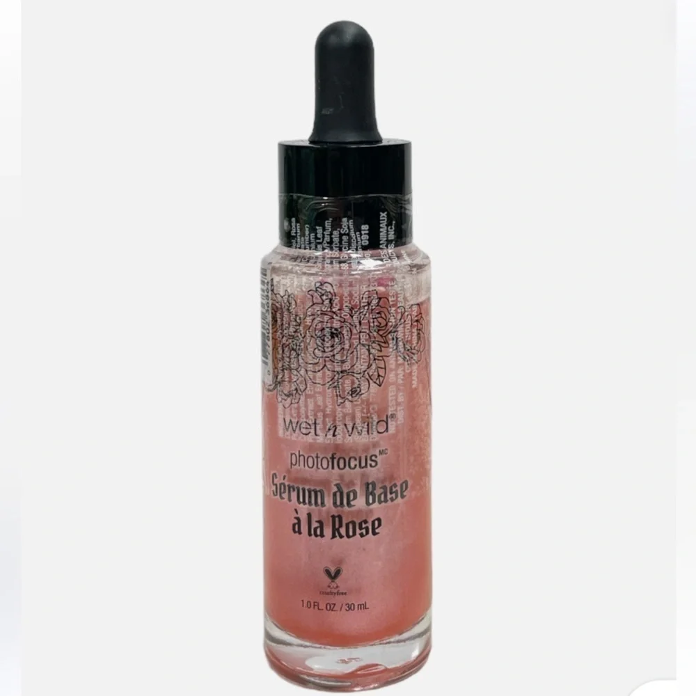 NWT Wet n Wild Photofocus Rose Primer Serum Size 1.0 OZ/30 ML
